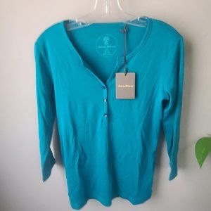 Tommy Bahama 3/4 Sleeve Blouse Small